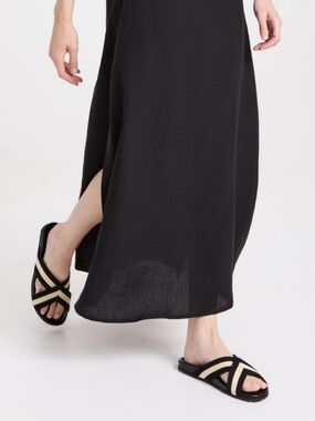 Jenni Kayne Cotton Crossover Sandal Size 38